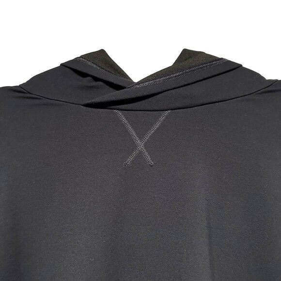 CROPPED ATHLETIC HOODIE - brand unkown - EUC - XL - black - athleisure lounge - Picture 3 of 7